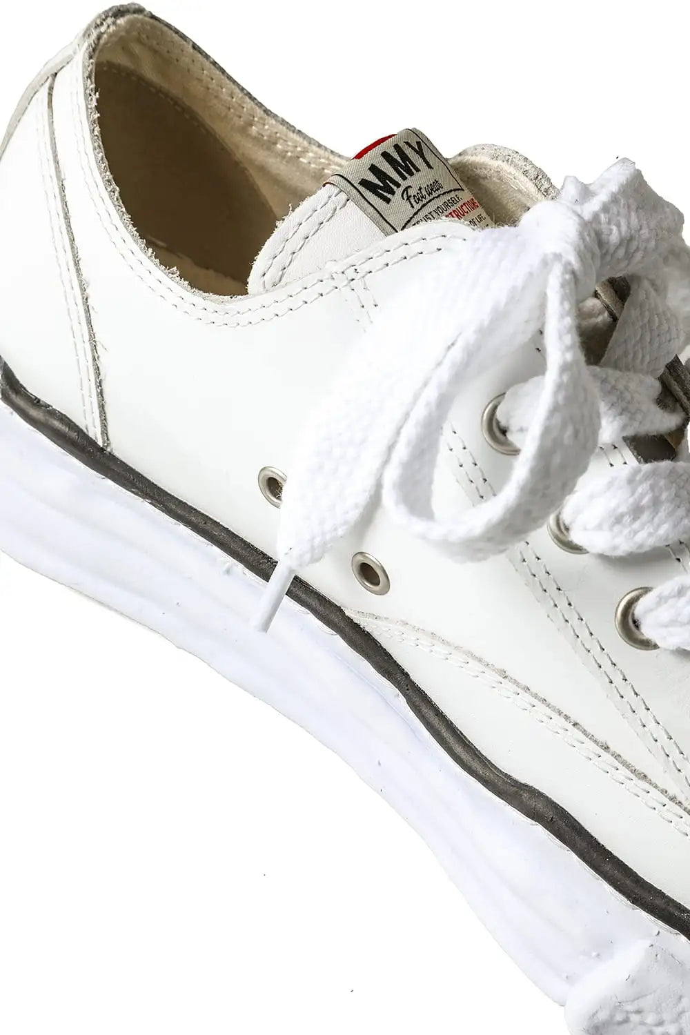 PETERSON leather low-top sneaker White