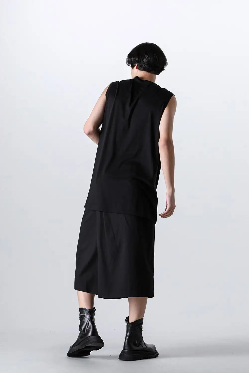 Cotton/Modal Jersey Sleeveless Cut & Sewn