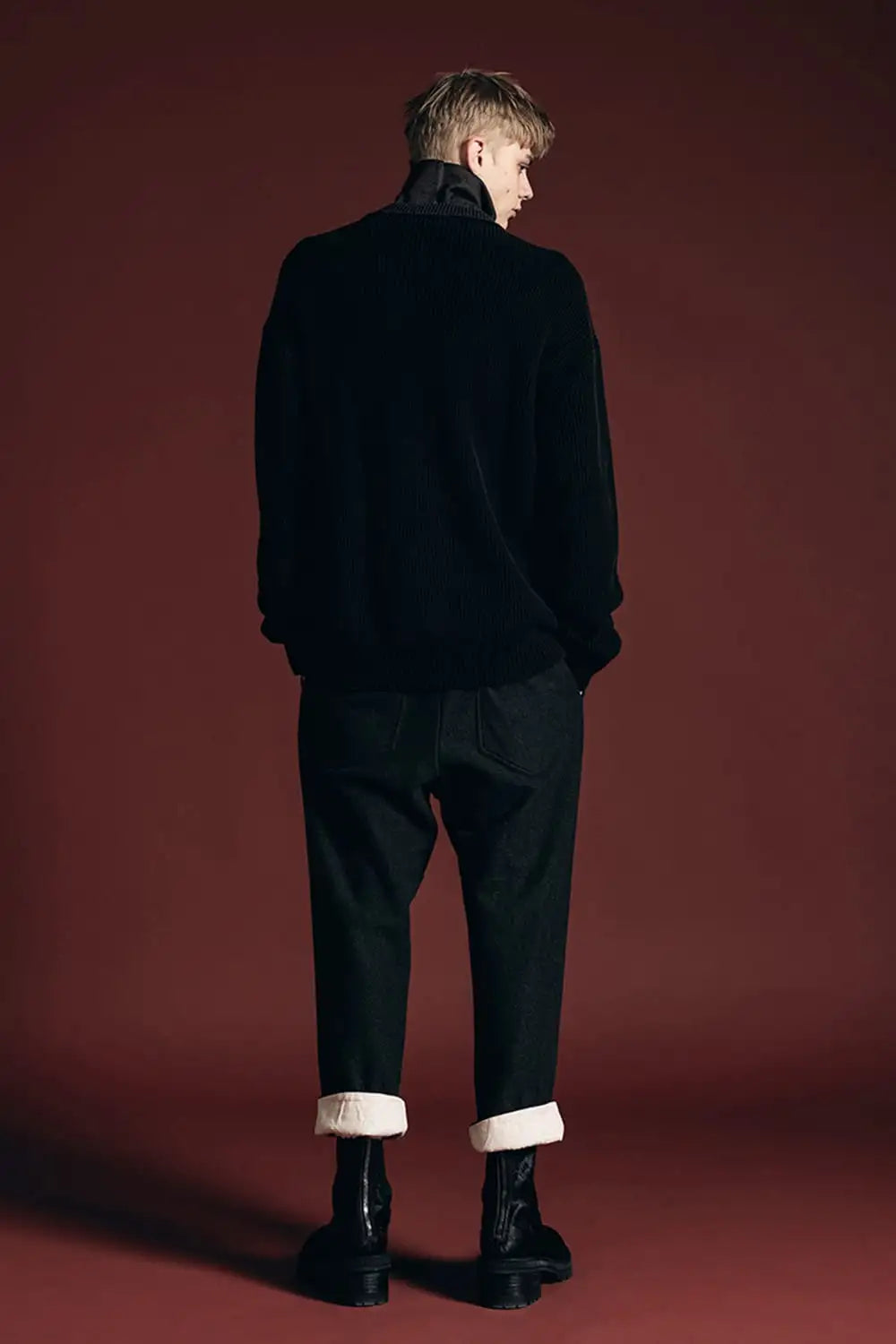 Fading Fragment Cardigan Dark Gray