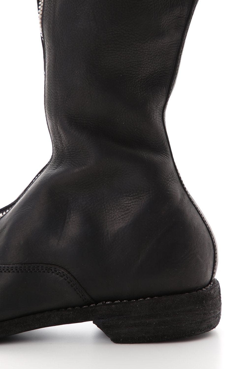 Front Zip Army Boots Single Sole - Calf Full Grain - 410