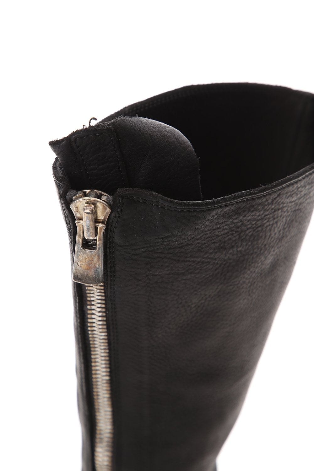 Front Zip Army Boots Single Sole - Calf Full Grain - 410