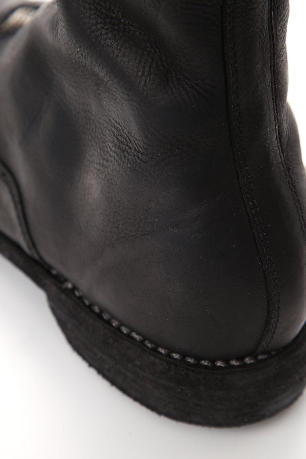 Front Zip Army Boots Single Sole - Calf Full Grain - 410