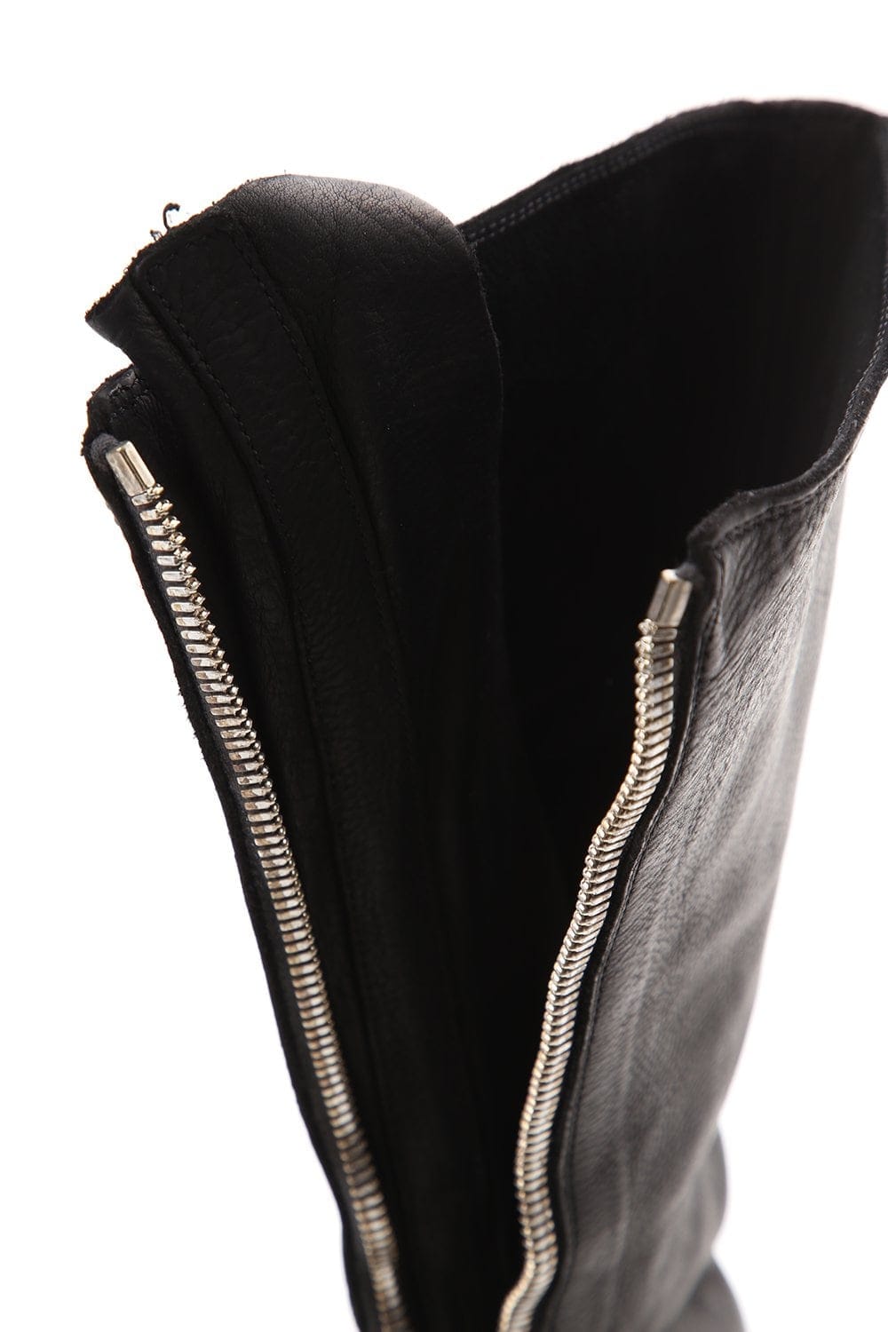 Front Zip Army Boots Single Sole - Calf Full Grain - 410