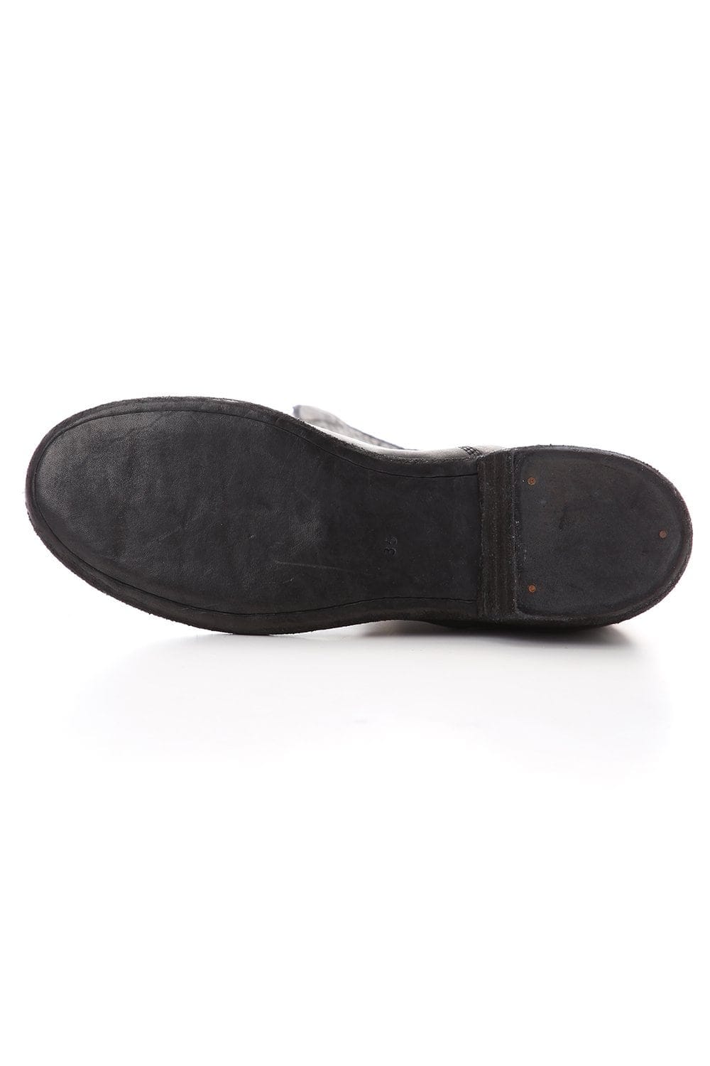 Front Zip Army Boots Single Sole - Calf Full Grain - 410