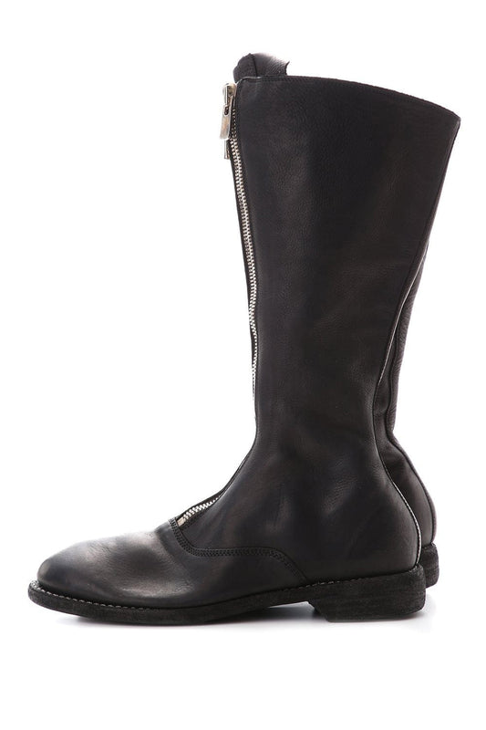 410 - Long Front Zip Army Boots