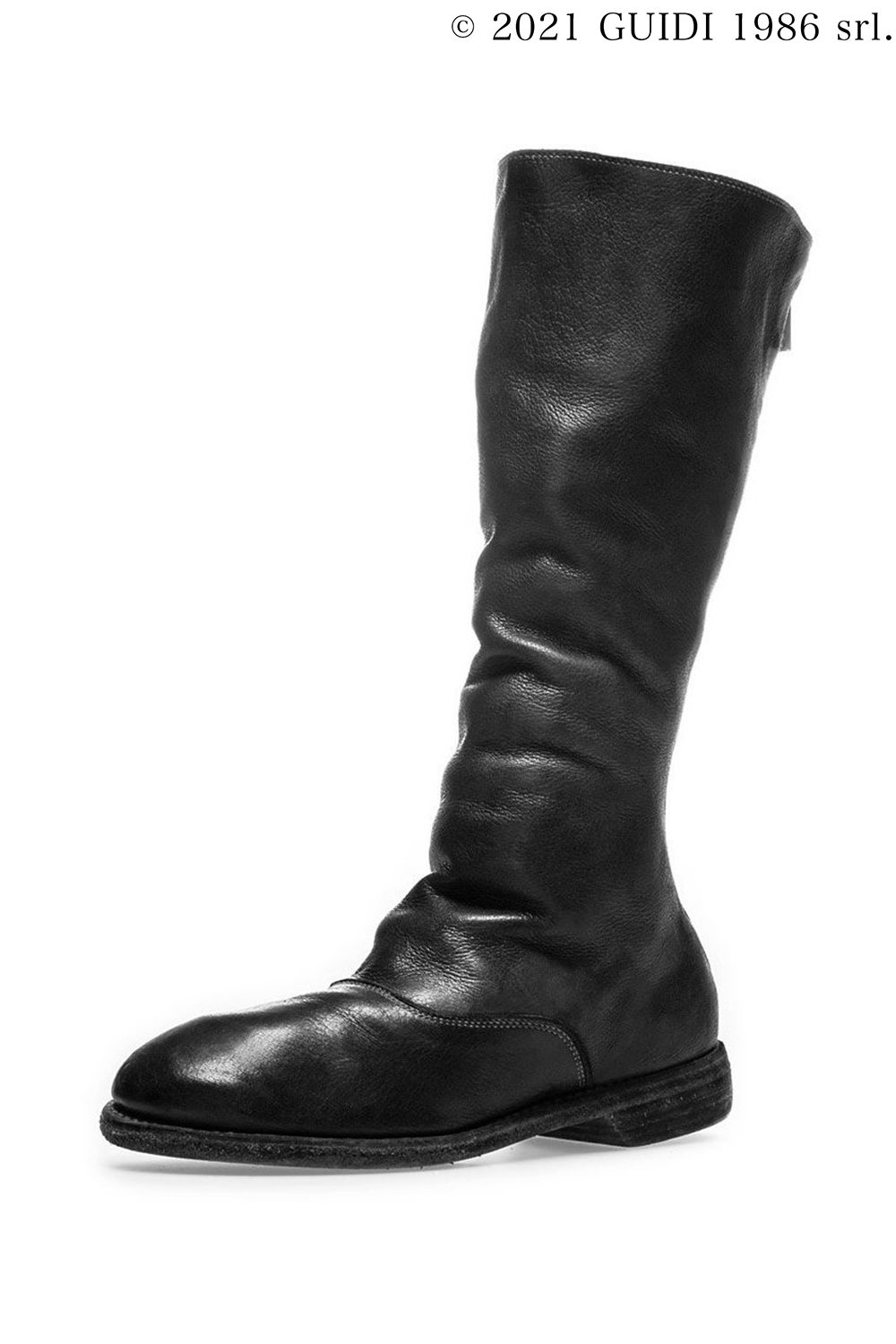 411 - Long Back Zip Army Boots