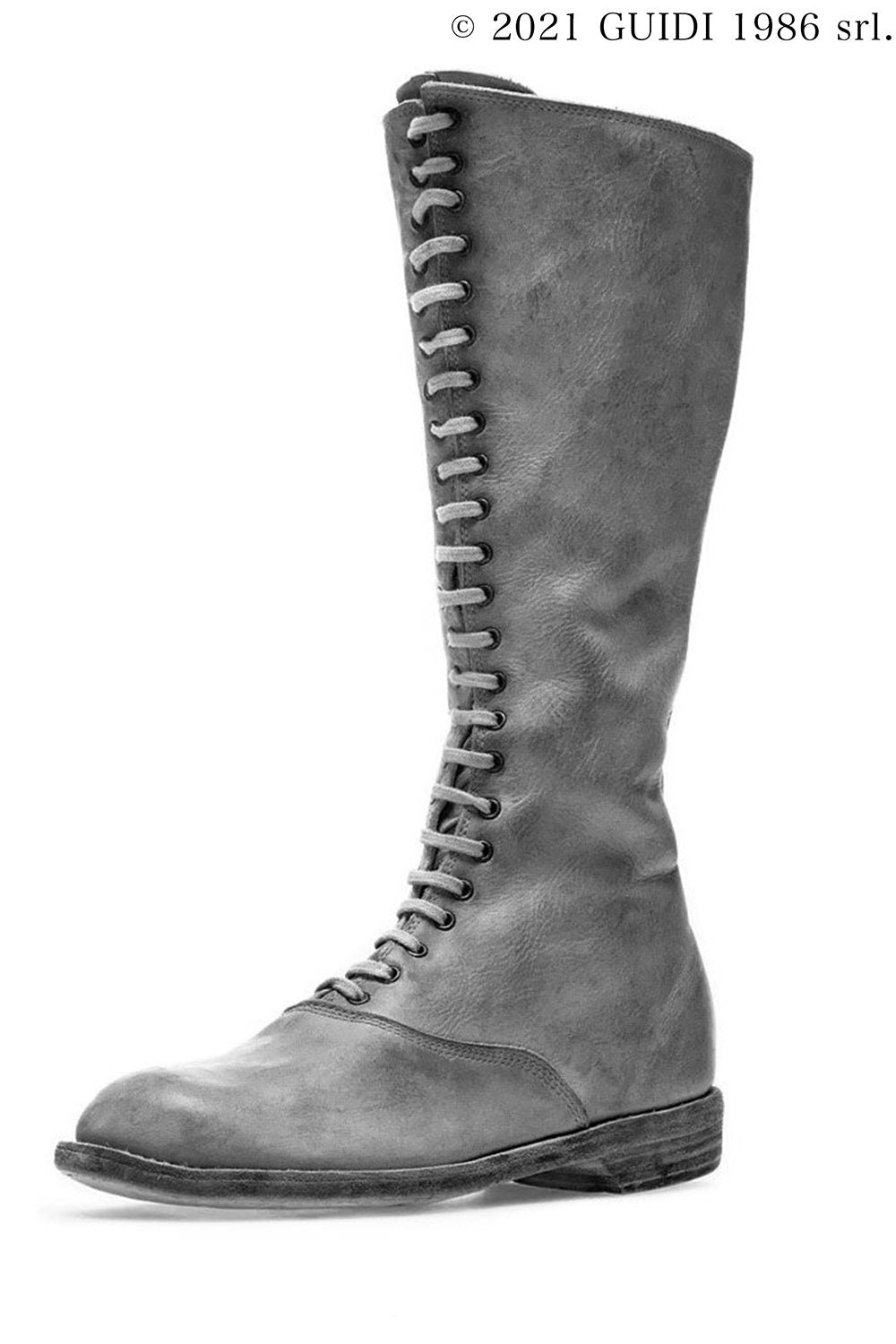 412 - Laced Up Long Army Boots