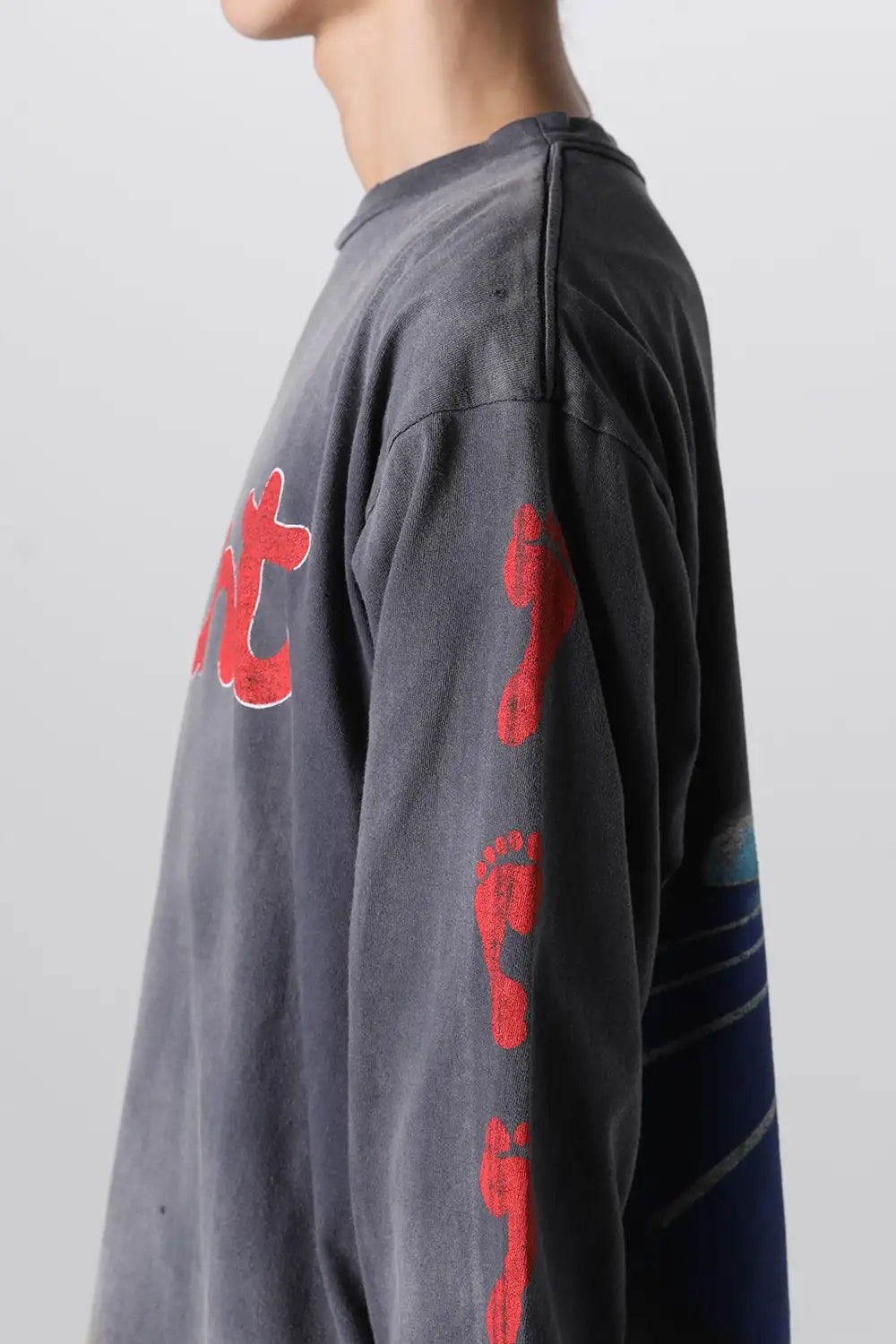 FOOT PRINT Long sleeve T-shirt