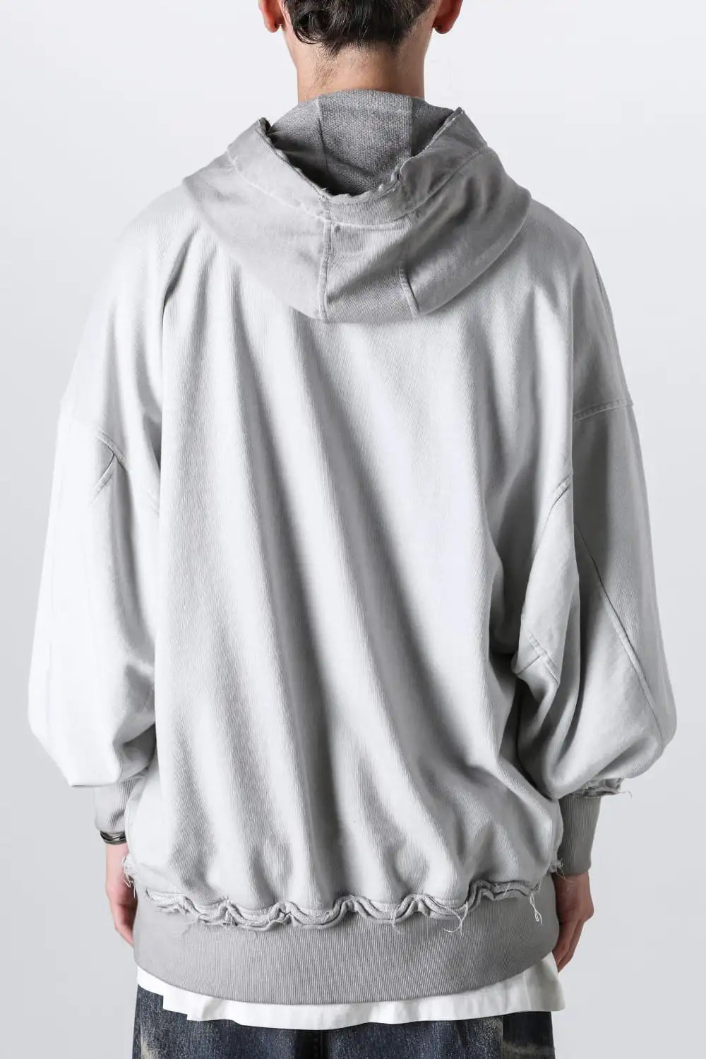 Cotton Sweat Zip Up Hoodie Plaster