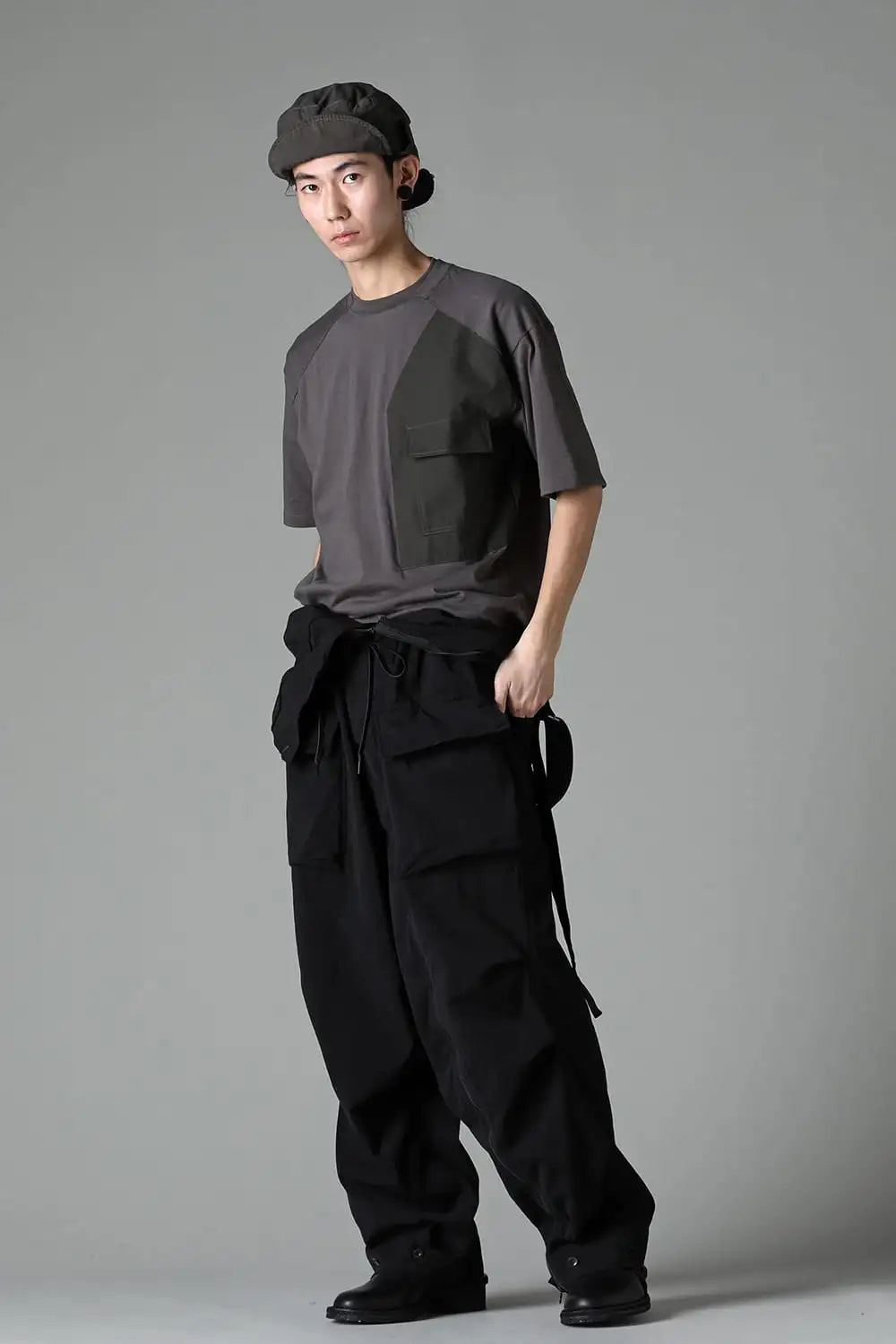 強撚ドライコットン オーバーオール