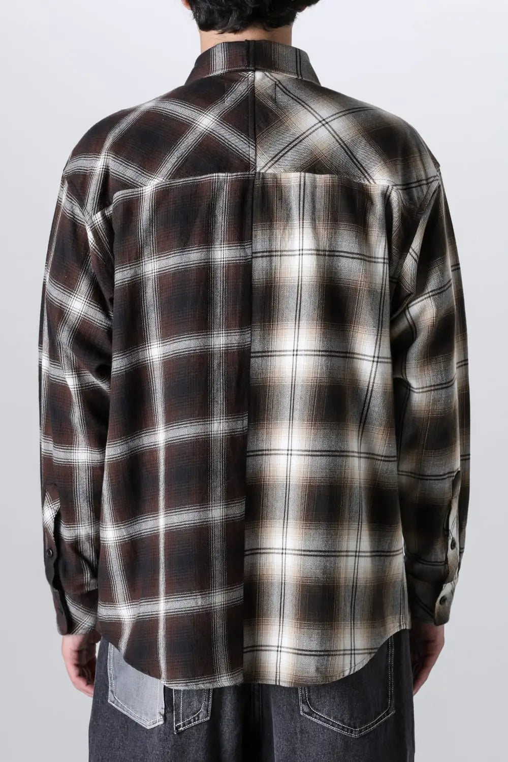 ドッキングシャツ ブラウン