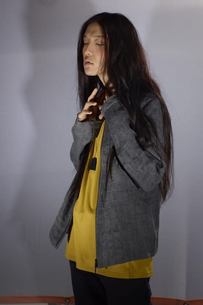 ジャケット カナパ ストライプ