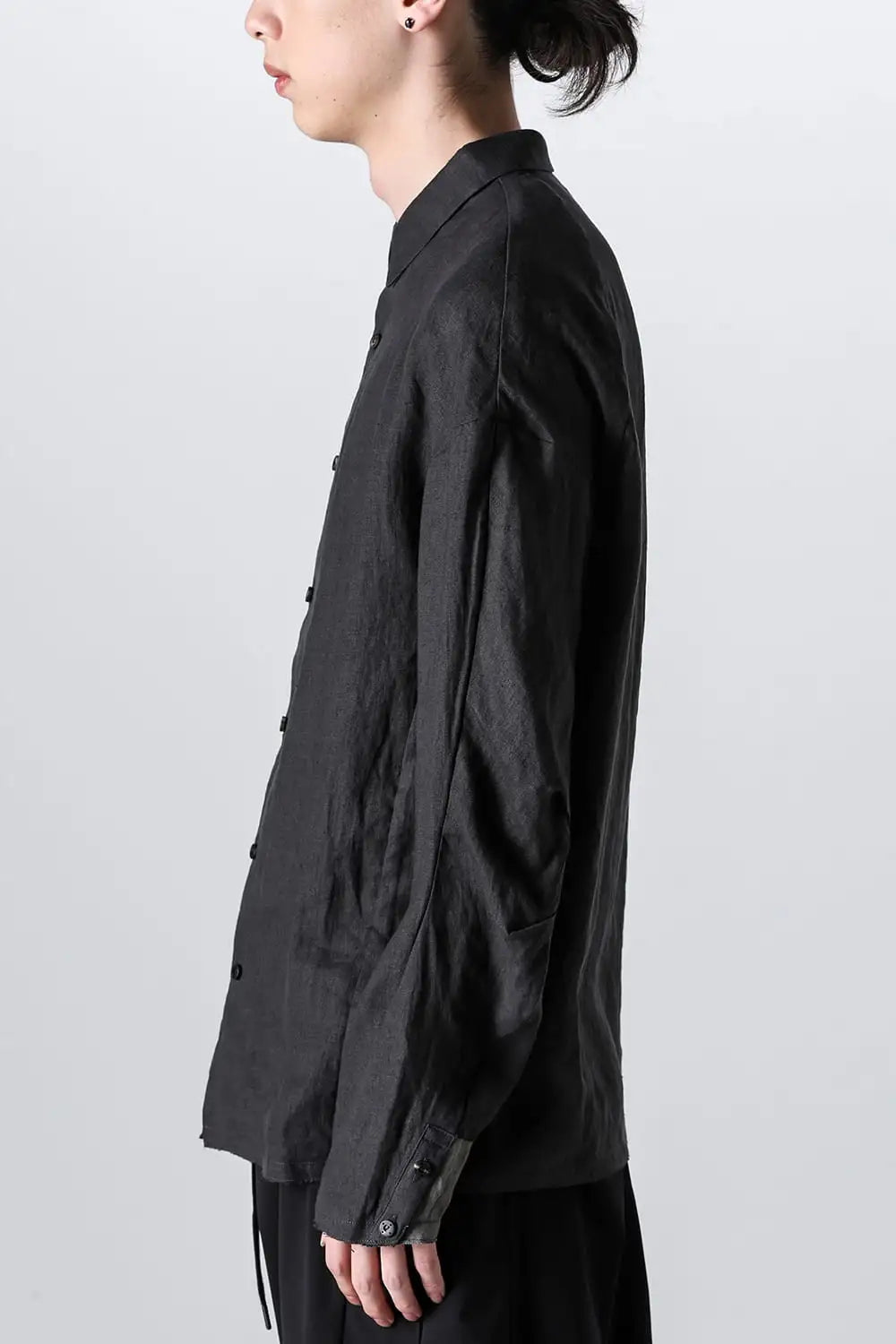 シャツ ルーズフィット ヘンプ Charcoal