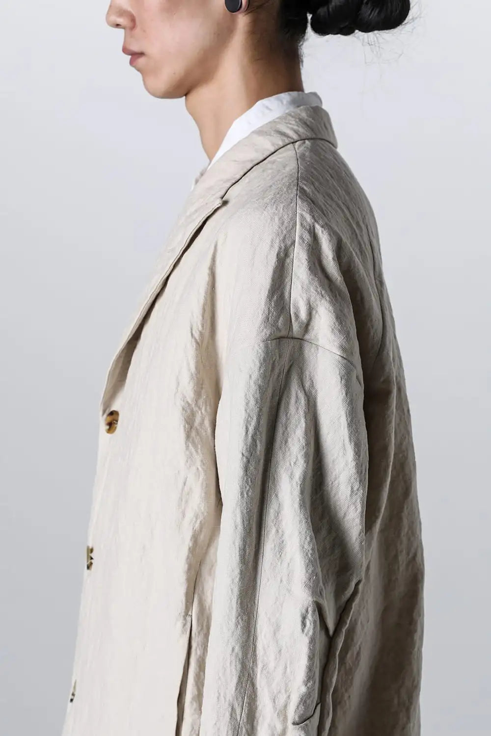 Jacket canapa / cotton metal shrink