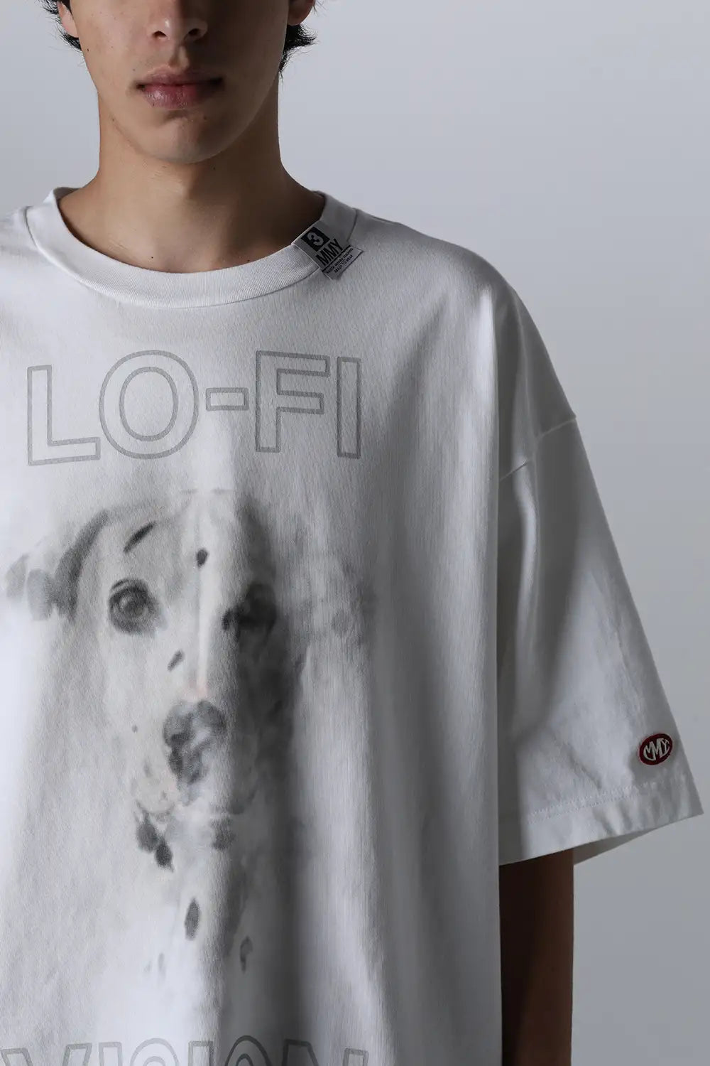 Dog Printed Tee White