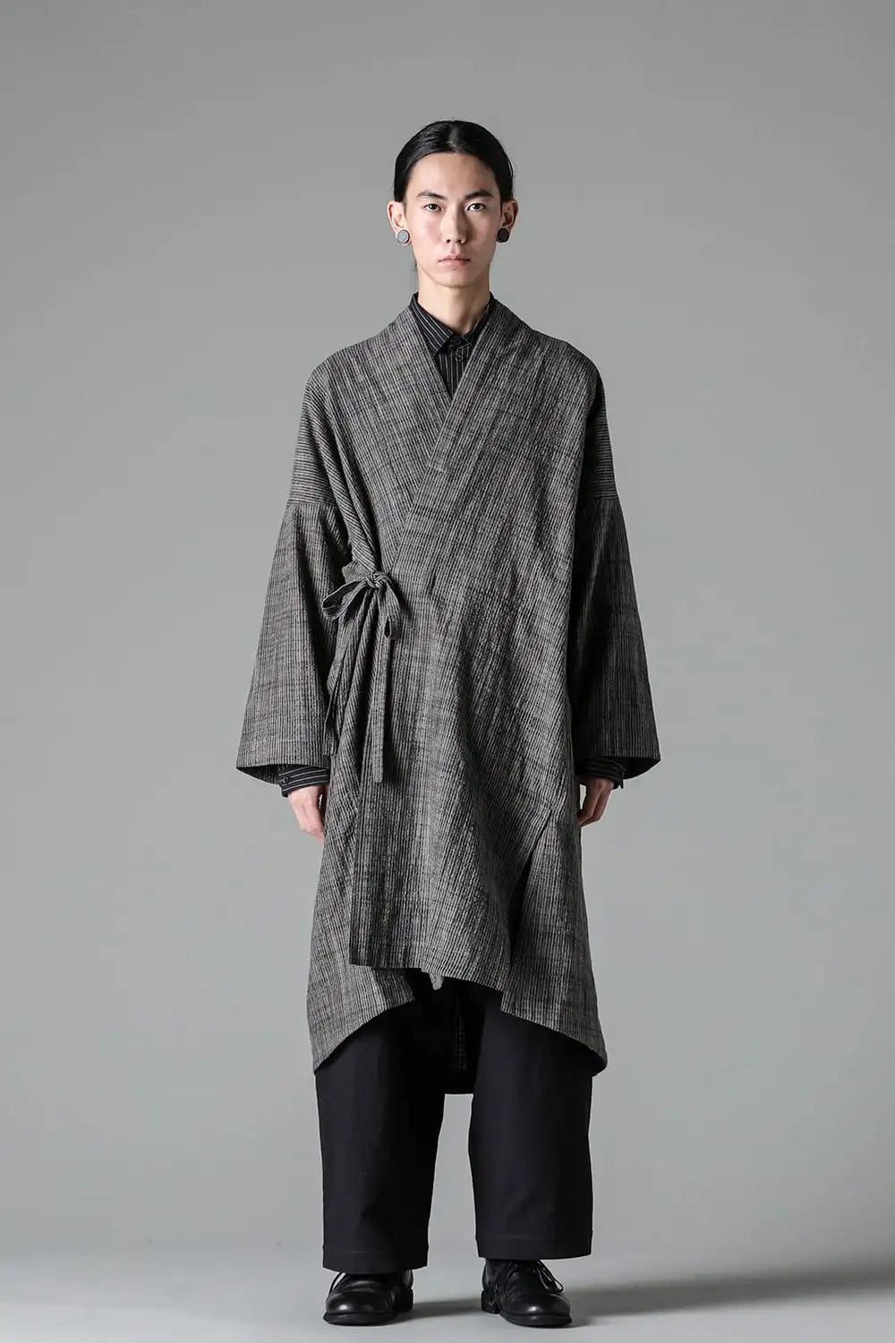 KIMONO#14 Cotton Cloth Vintage Striped