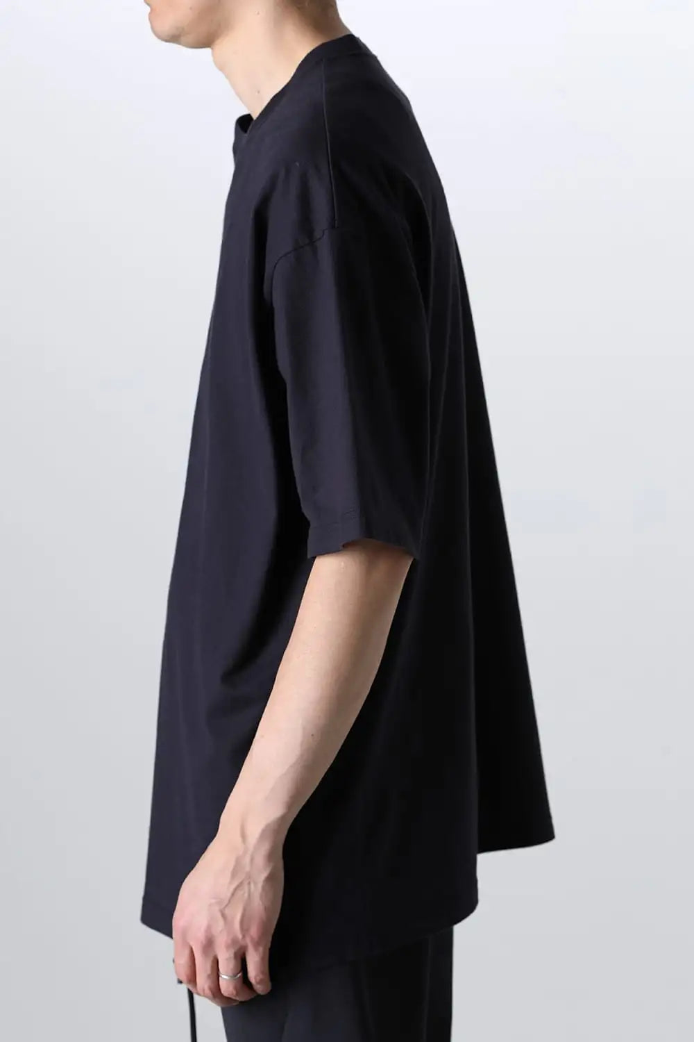 ドロップショルダーTシャツネイビー