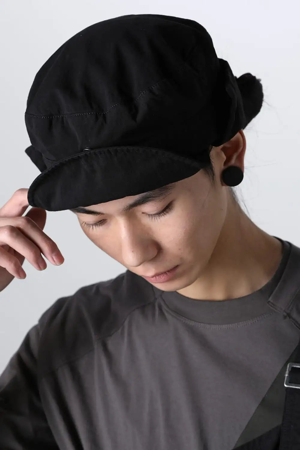 Dry Cotton Overdye Cap  Black