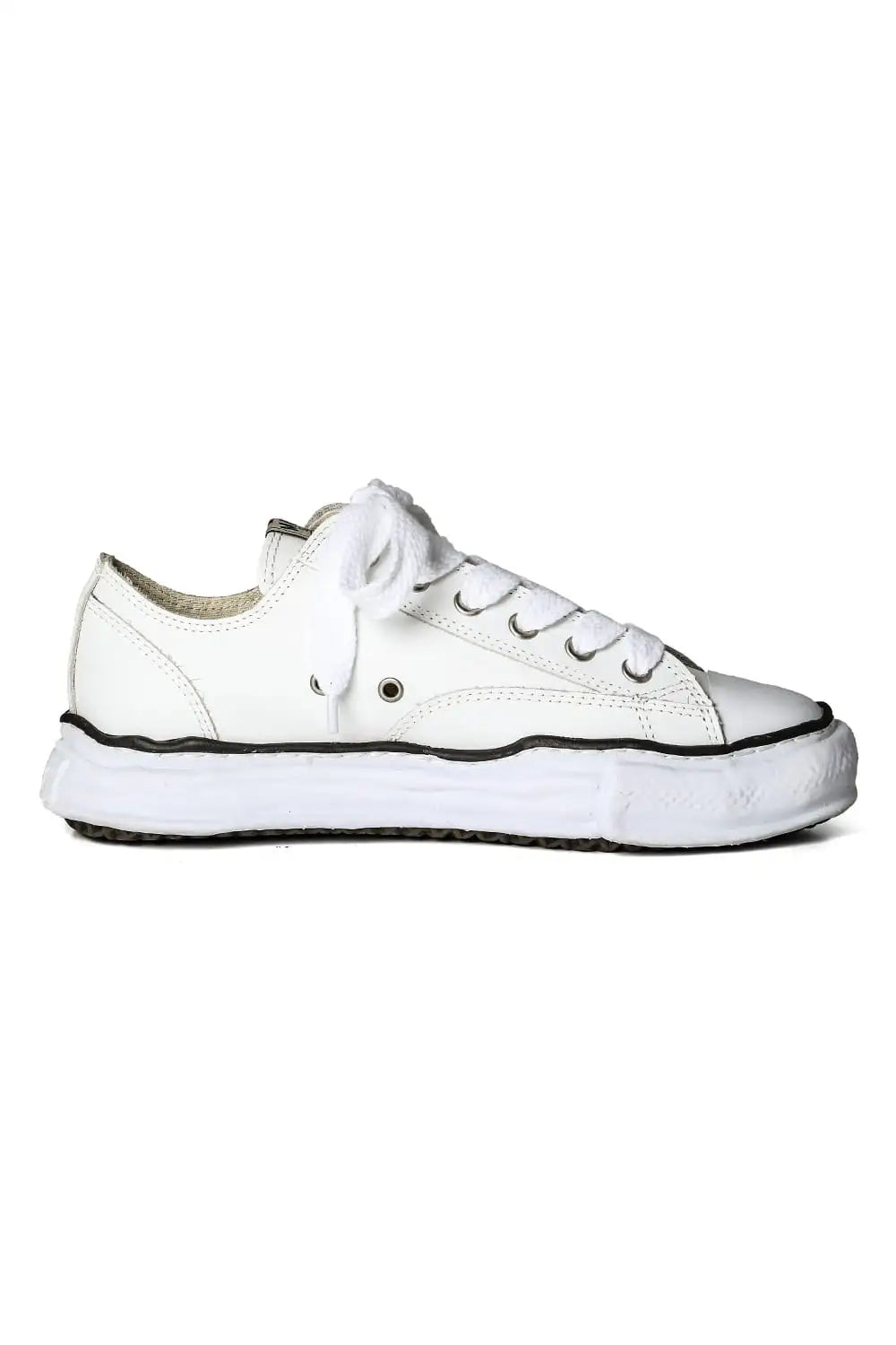 PETERSON leather low-top sneaker White