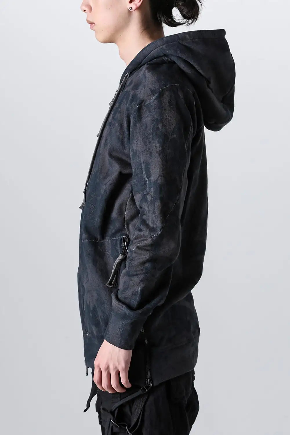 Untwisted Fleece-Lined Coating Hooded Jacket