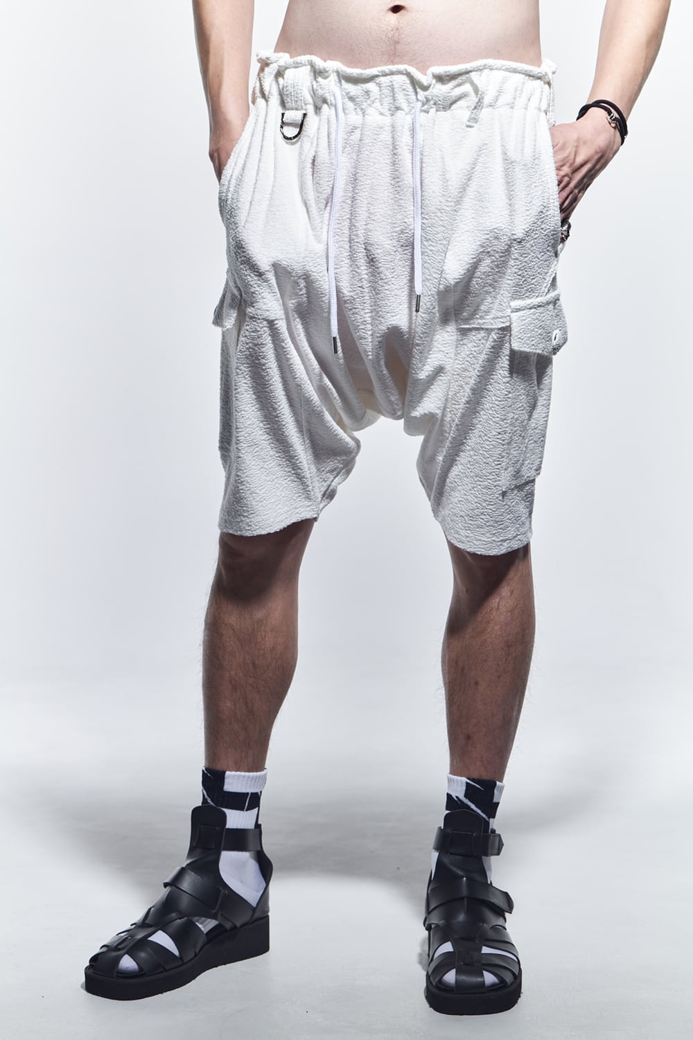 Saruel Half Pants  White