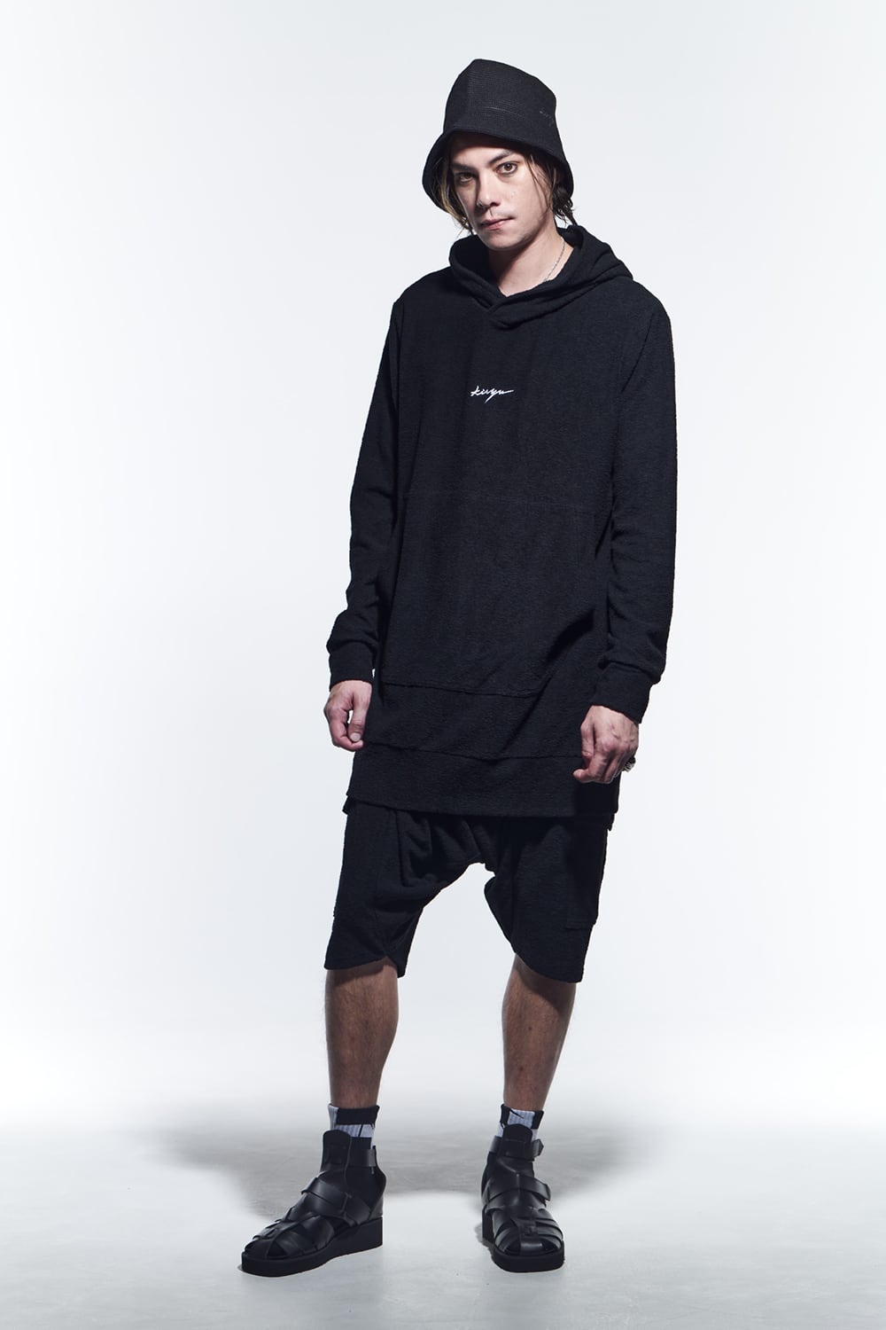 Saruel Half Pants  Black