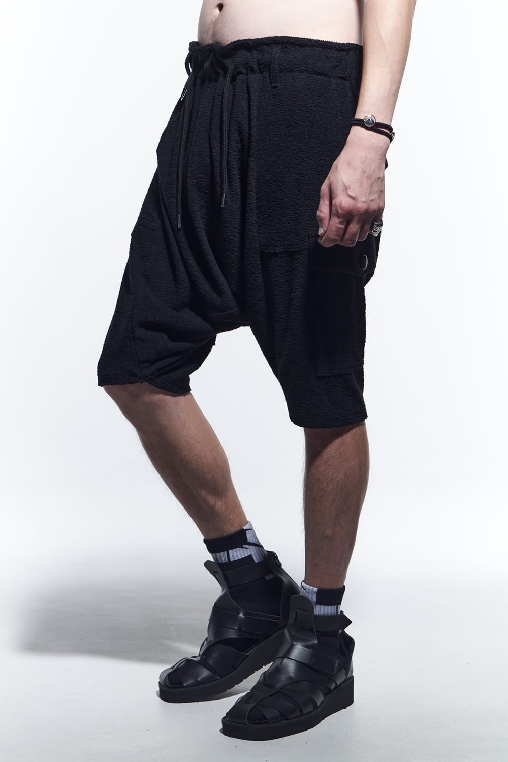 Saruel Half Pants  Black