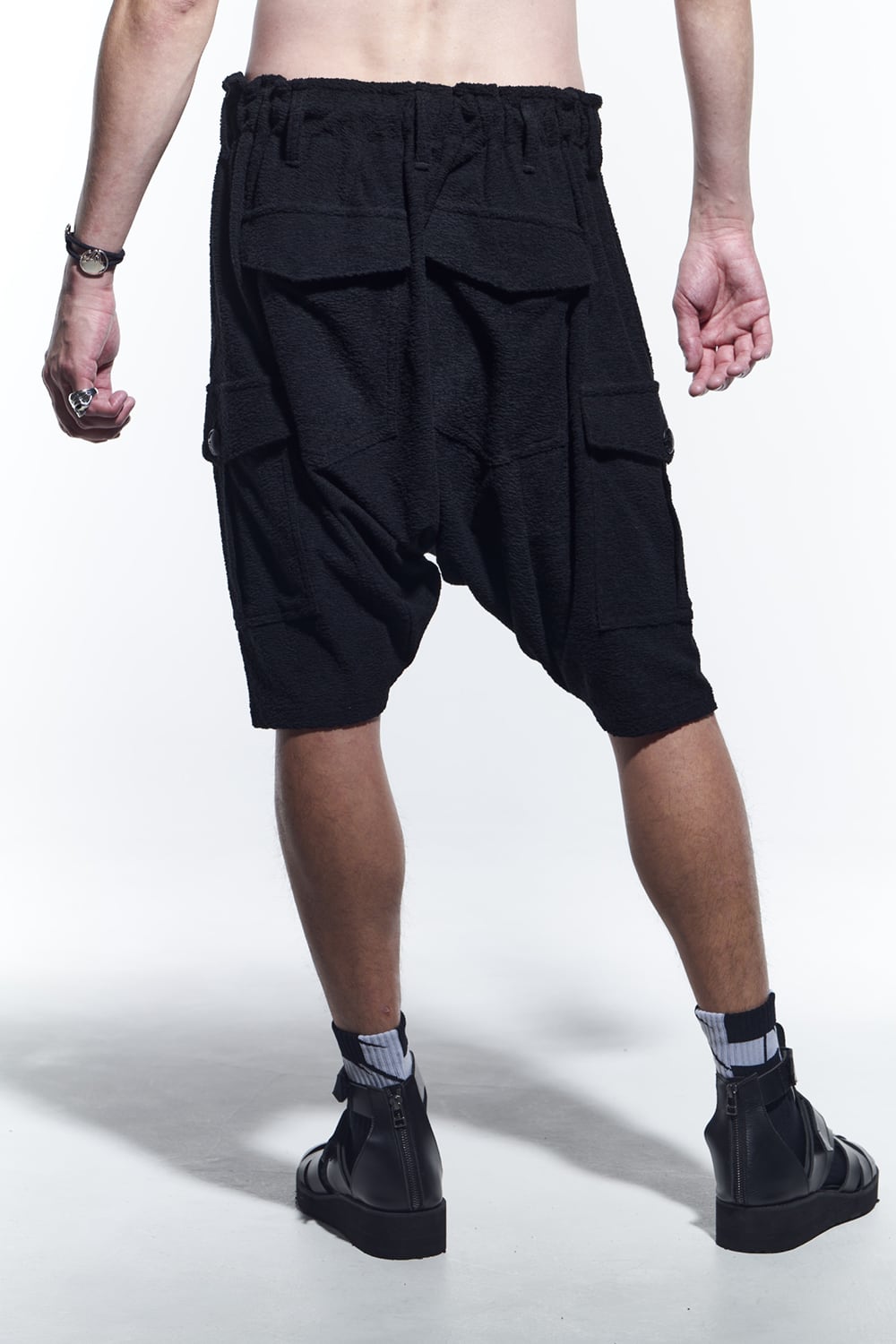 Saruel Half Pants  Black