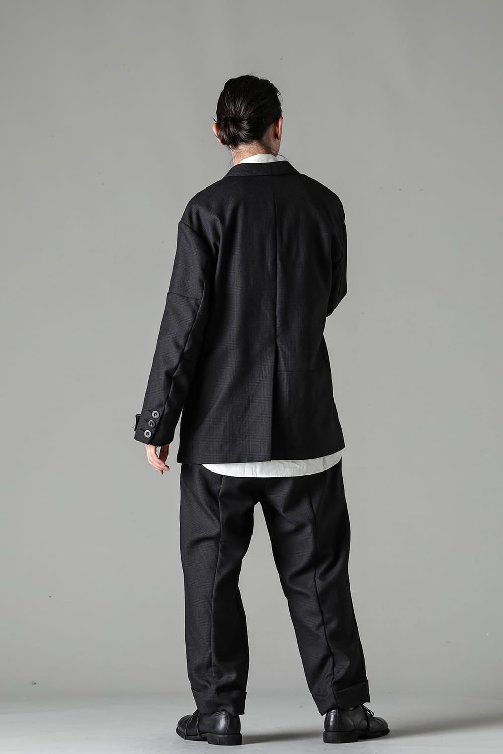 Patch Worked Relax Fit 2B Blazer Glen Check HERBIE