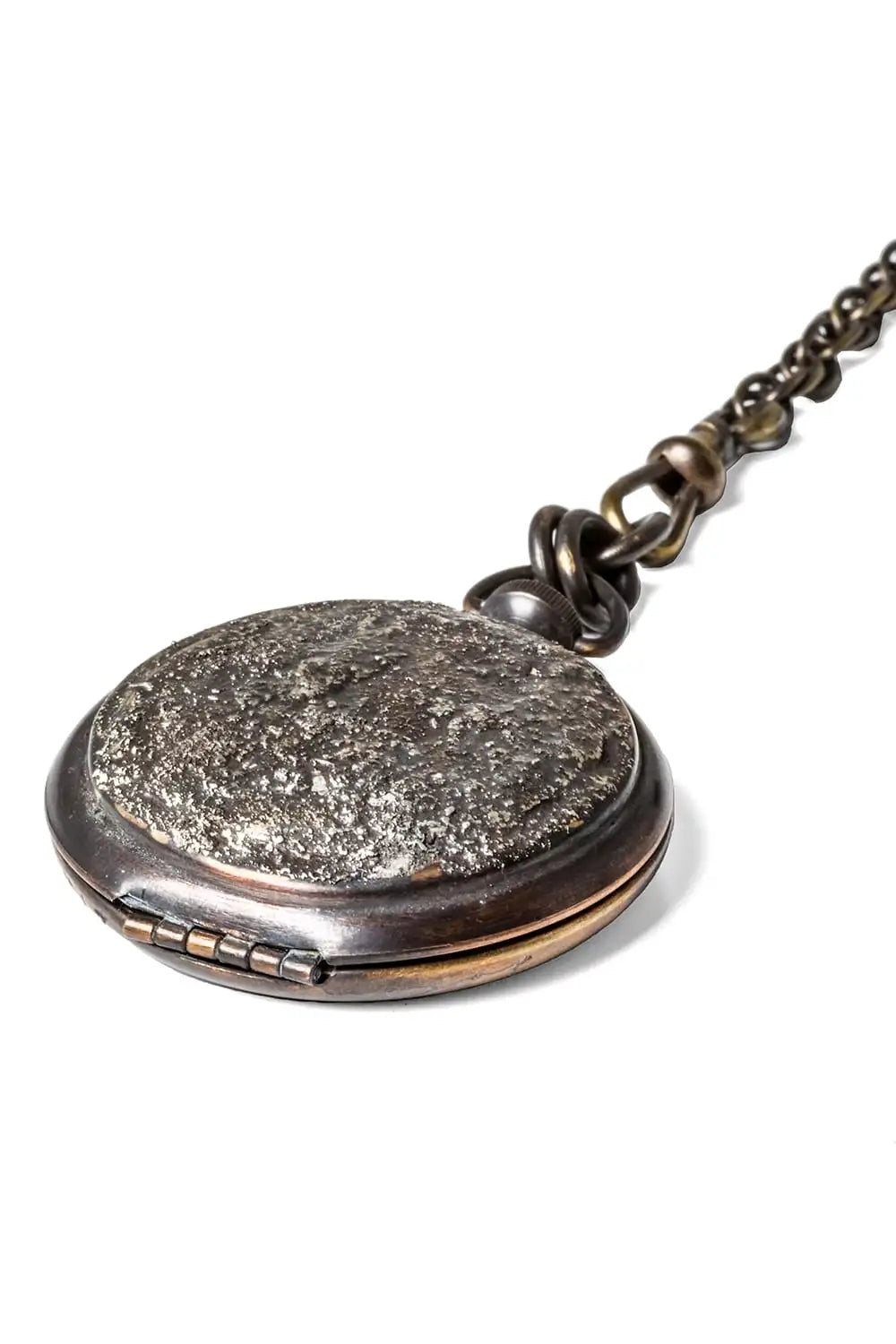 Meteoritic Texture Pocket Watch Style Pendent 05