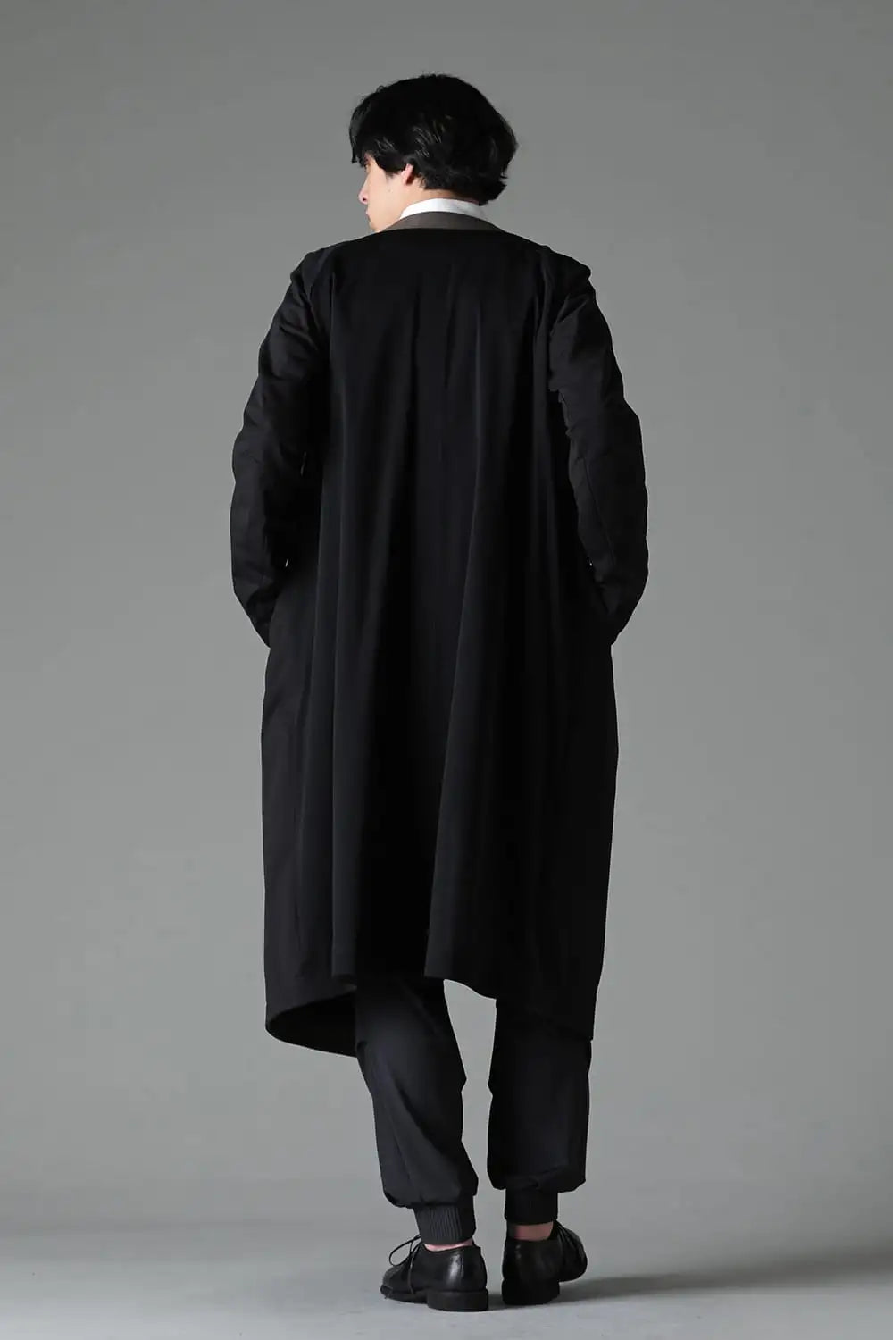 Hight neck coat water repellent polyester