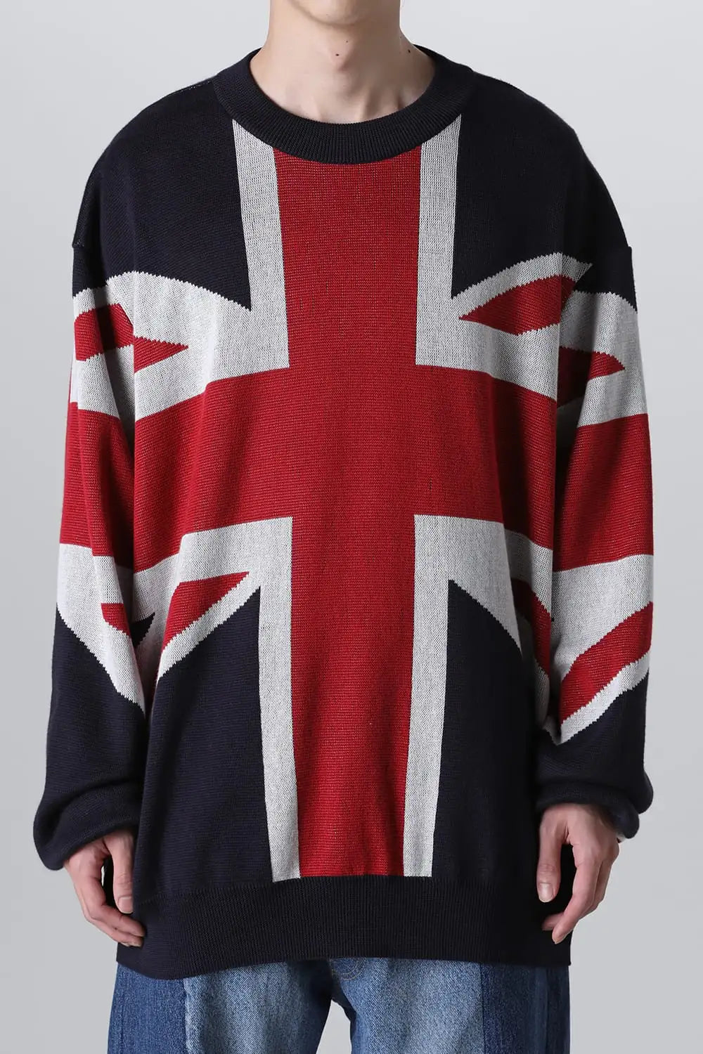 crew neck sweater.(union jack)