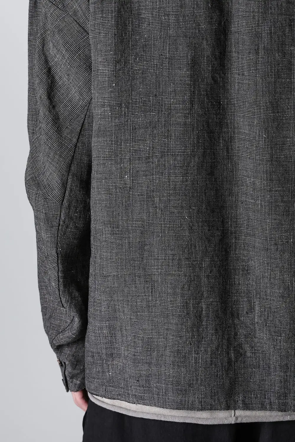 ジャケット リネン グレンチェック