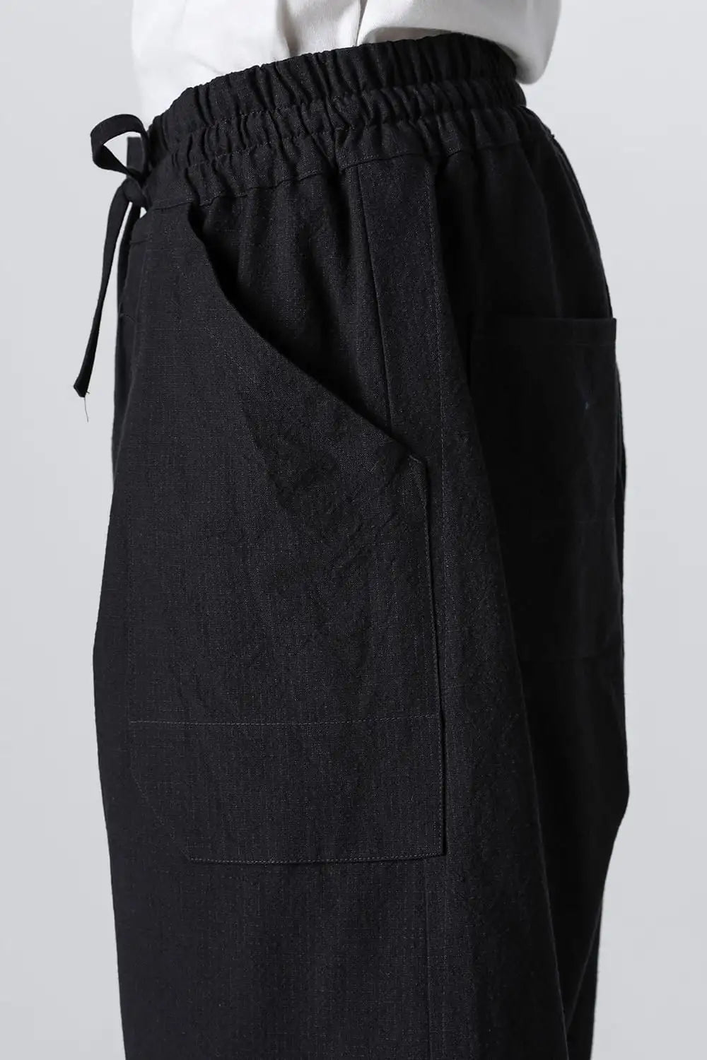 TROUSERS#80 Coarse Dense Twill Black