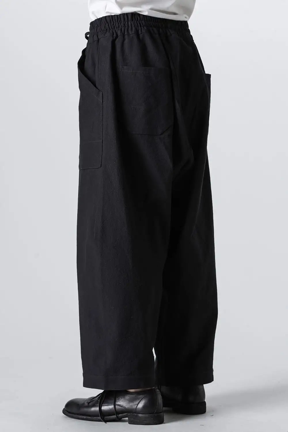 TROUSERS#80 Coarse Dense Twill Black