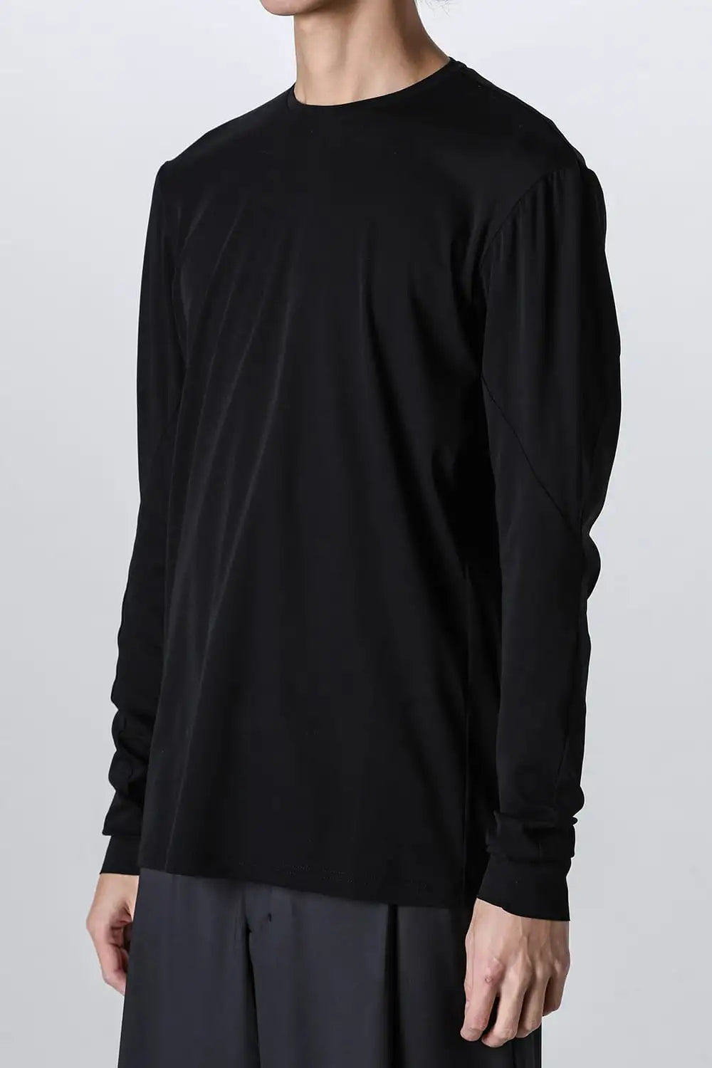 ロングスリーブハイゲージジャージー Black