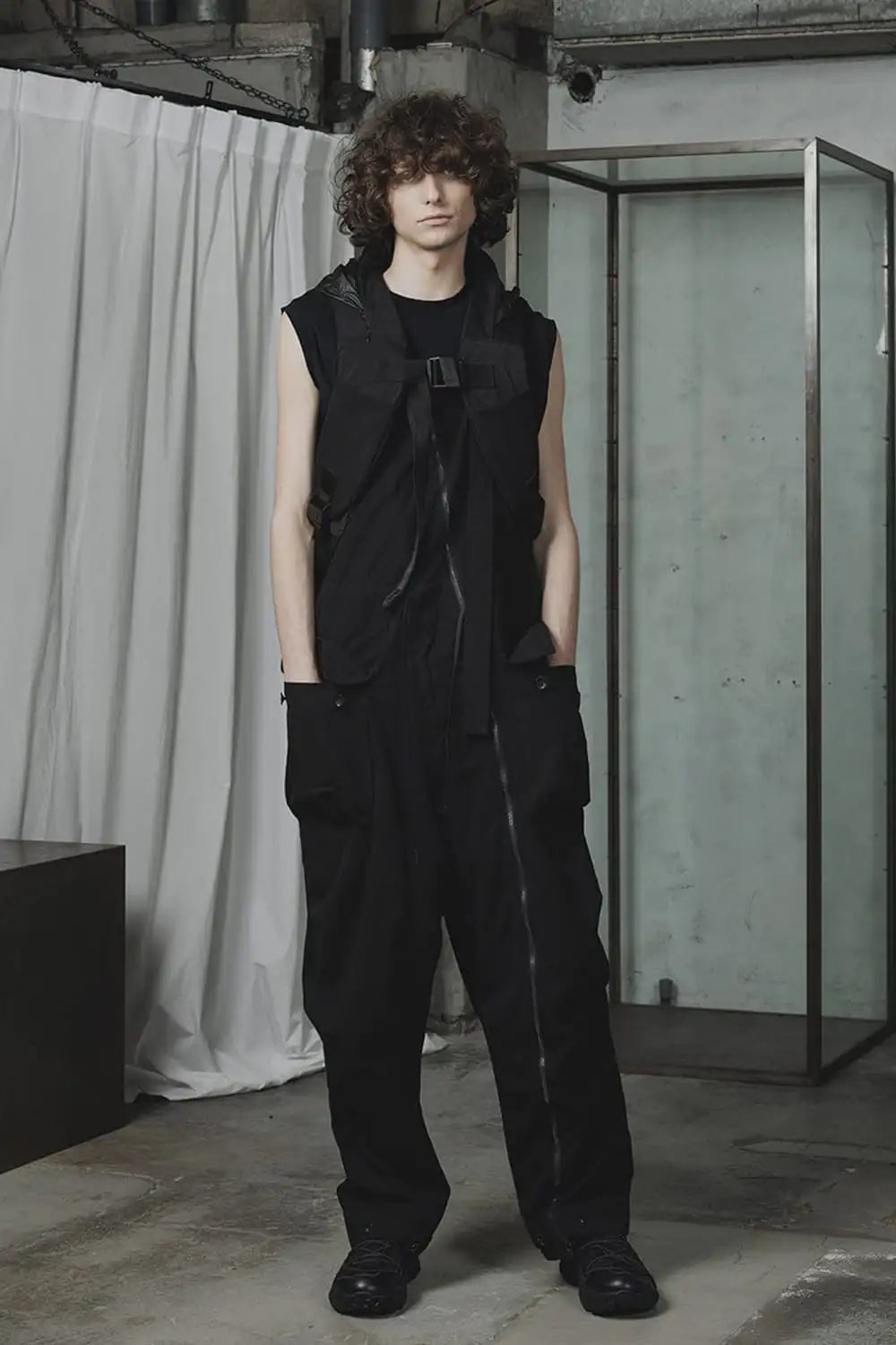 強撚ドライコットン オーバーオール