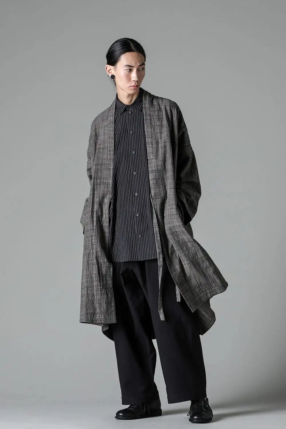 KIMONO#14 Cotton Cloth Vintage Striped