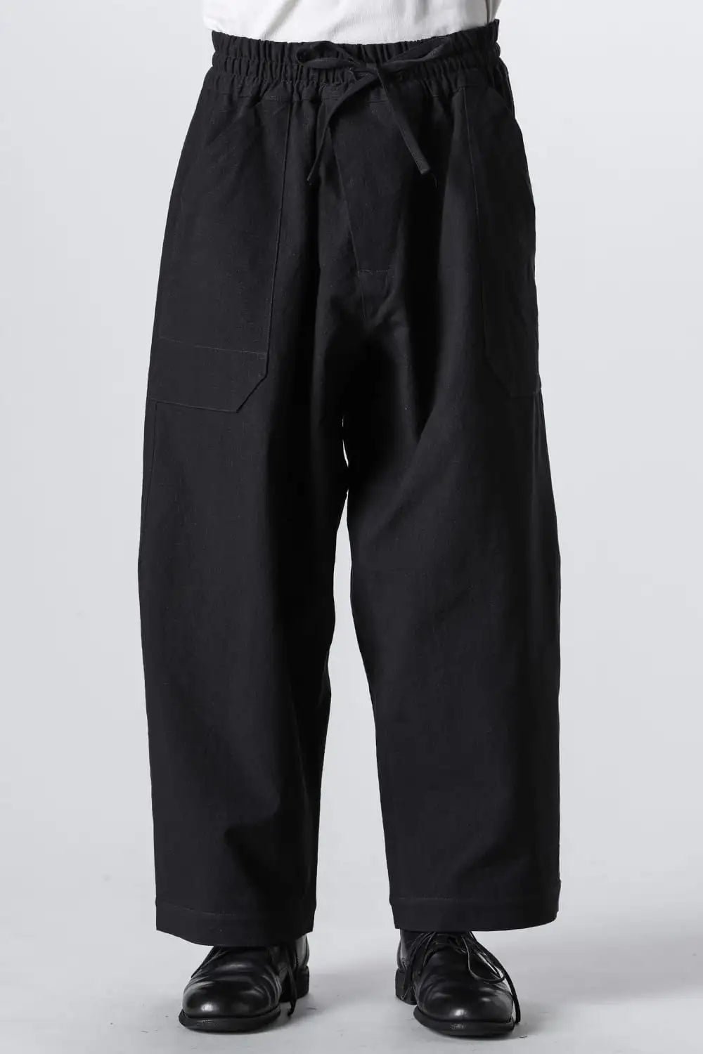 TROUSERS#80 Coarse Dense Twill Black