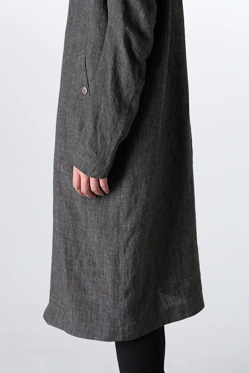 Coat linen / glen check