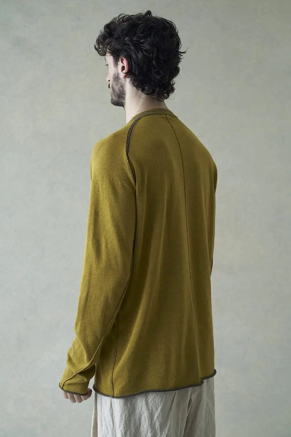 ロングスリーブハイツイストコットン Yellow