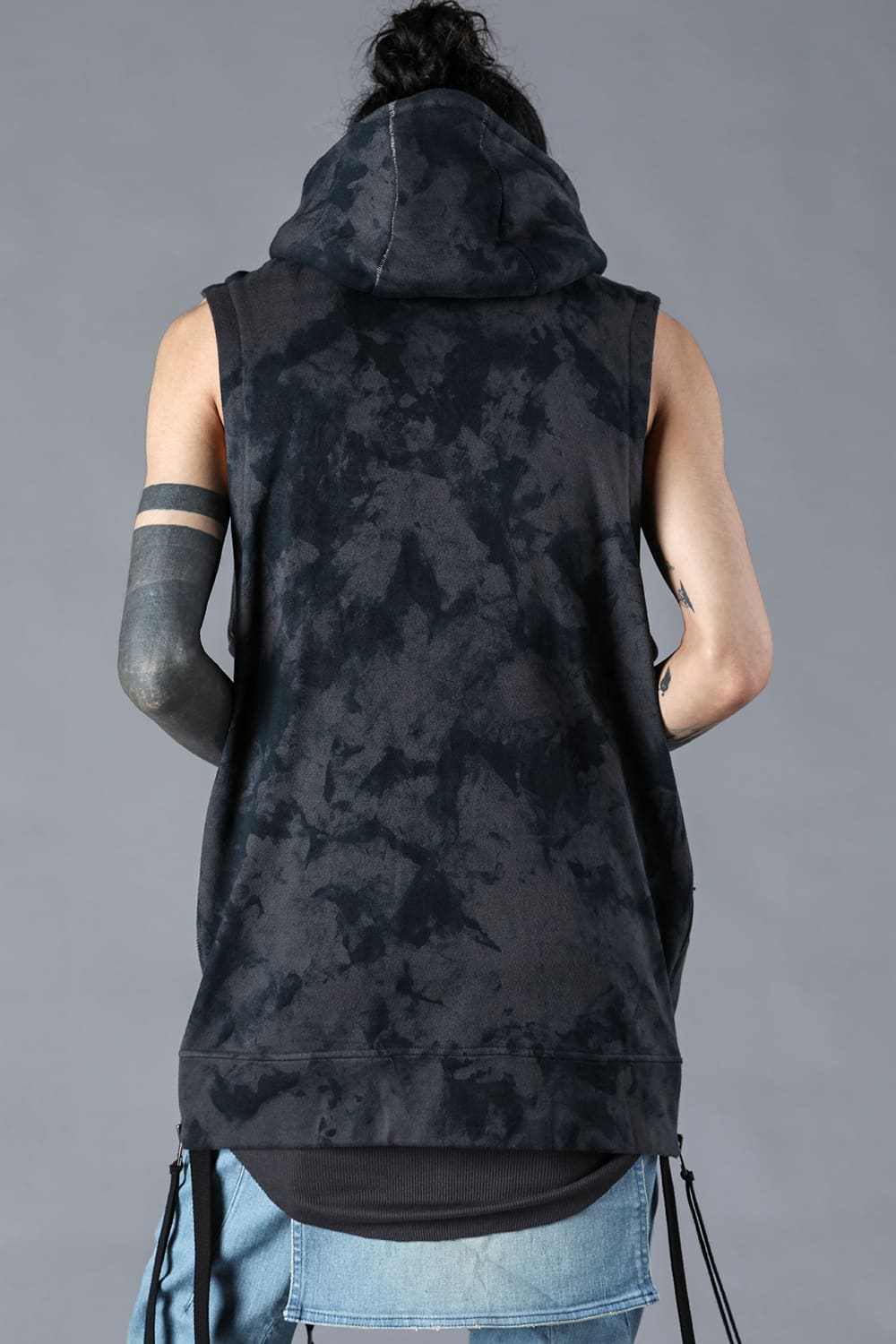 Untwisted Fleece-Line Coate Hooded Vest