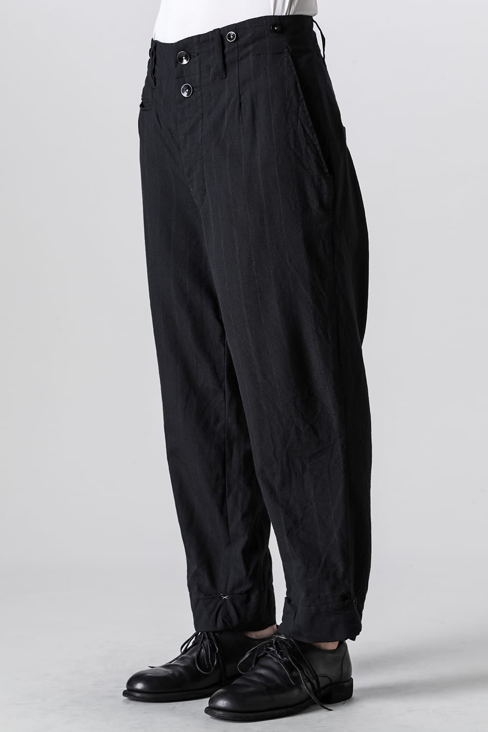 New Silhouette Trousers Stripe Serge Wool DRIFTER( ST ver.)
