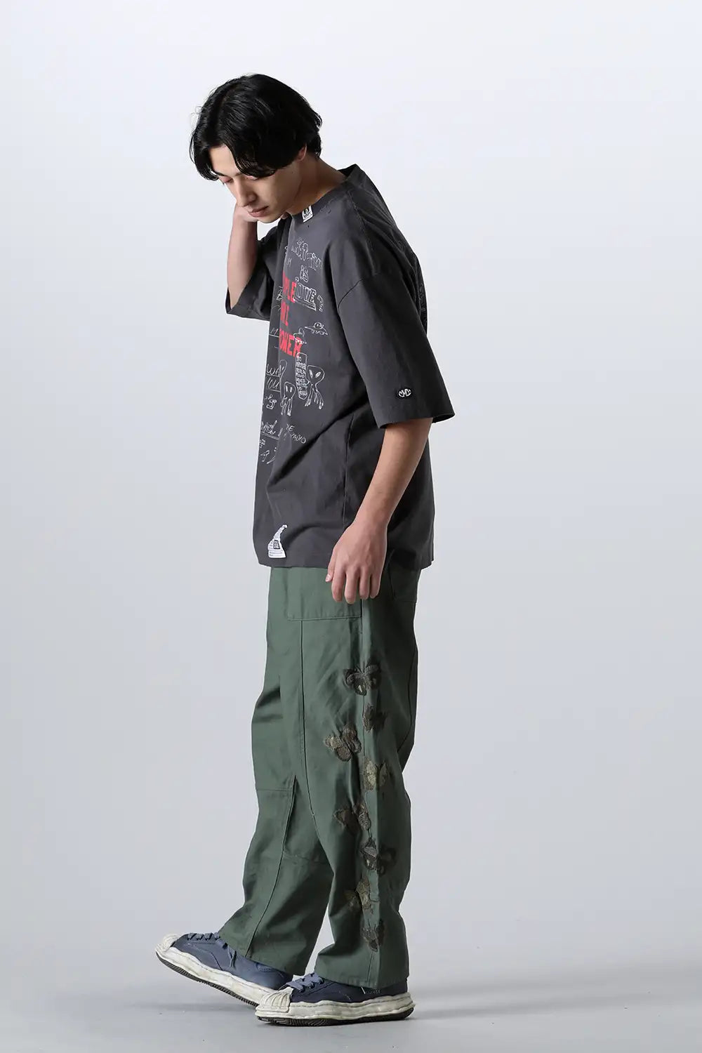 Distressed Tee Black