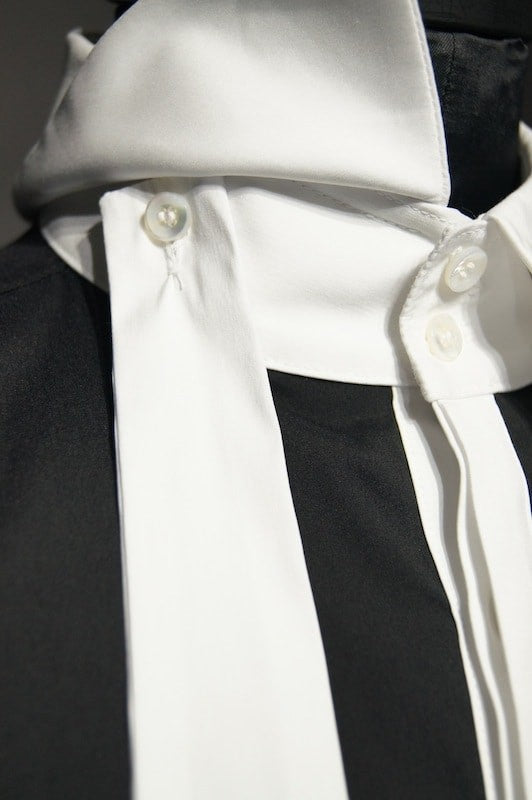 GalaabenD  16SS BASIC Broadcloth Stretch Shirt BLK×WHT