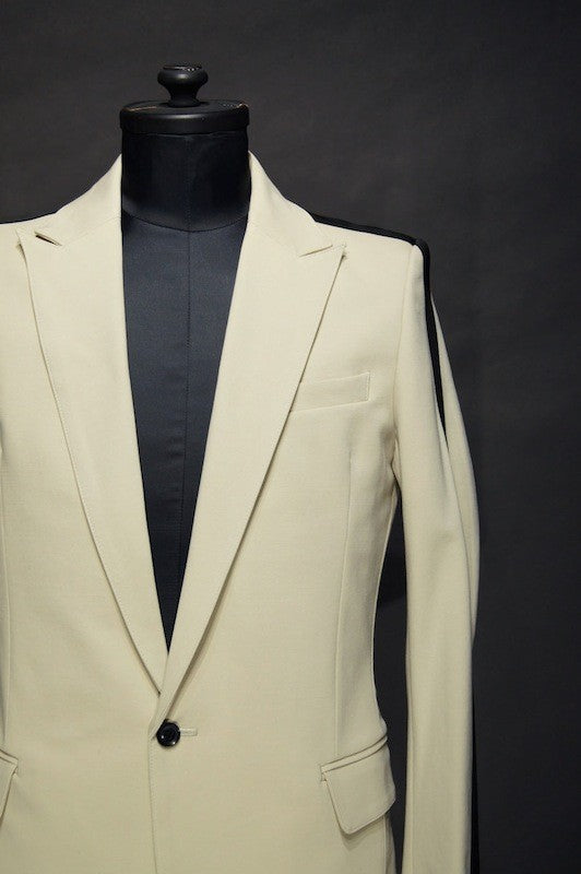 GalaabenD  16SS COOL MAX 1B Tailored Jacket BEIGE×BLACK