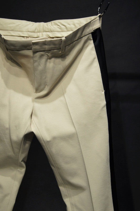 GalaabenD  16SS COOL MAX Sideline Slacks BEIGE×BLACK
