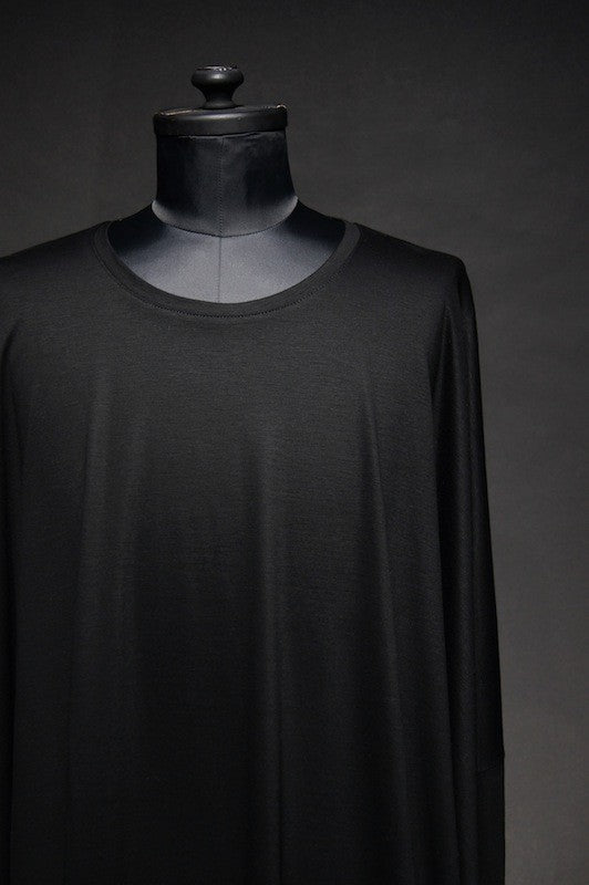 GalaabenD (ガラアーベント) 16SS Ly/C 天竺バイオシルケットカットソー BLACK