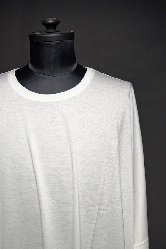 GalaabenD  16SS Ly/C Plain stitch Bio Silket Cut Sew OFF WHITE