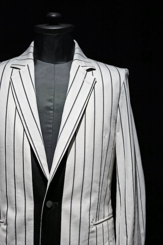 GalaabenD 16S Tuck Stripe Stretchy Jacket WHITE